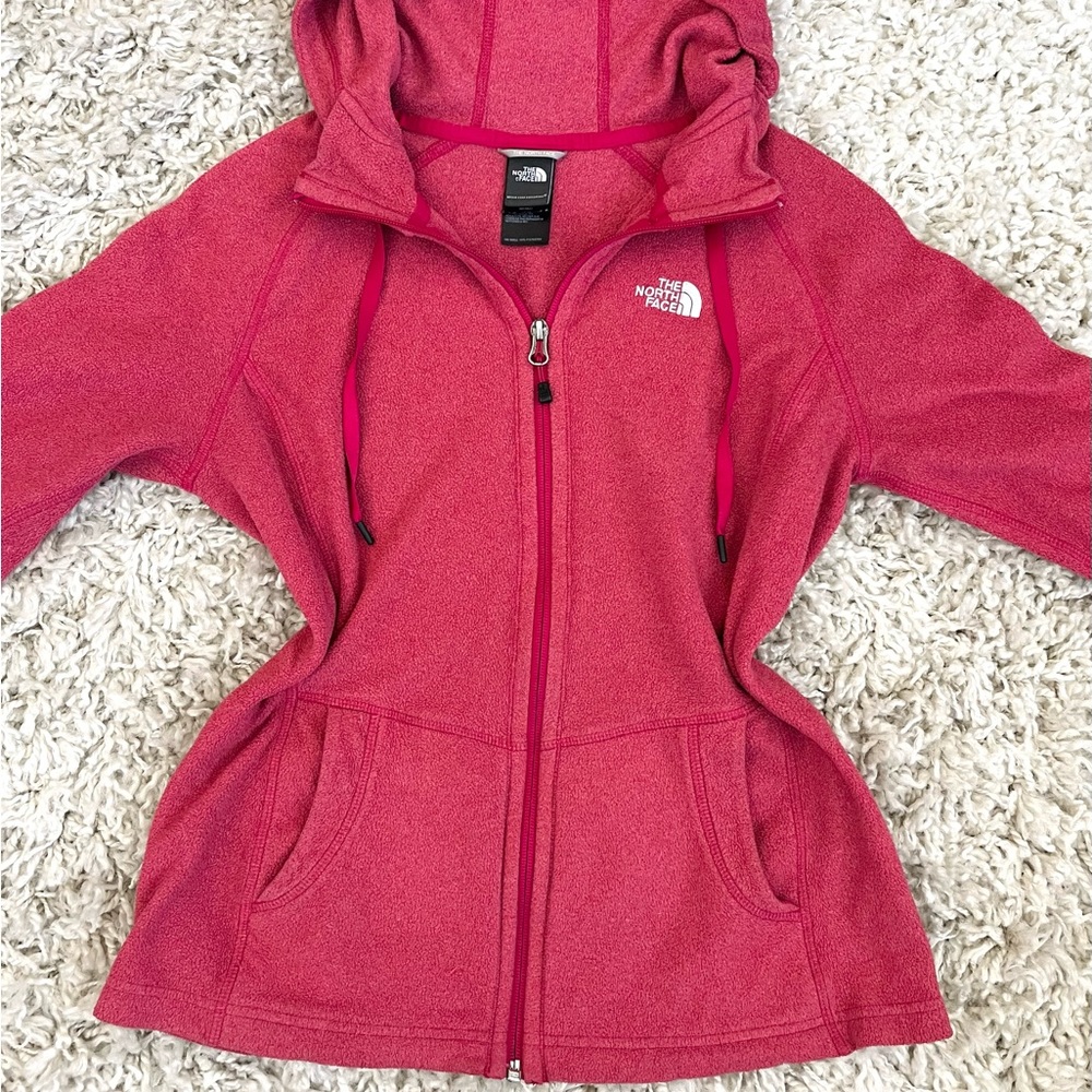 The North Face Pink Fleece Zip Up Jacket, Size Small